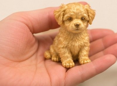 손바닥 위의 순금 강아지